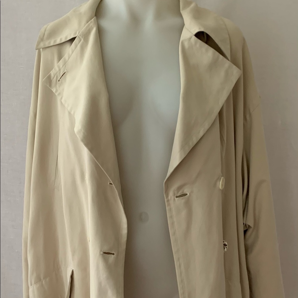 Made In ITALY I Blues TRENCH Coat Size 14 - Picture 5 of 10